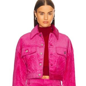 BRAND NEW L’Academie Rue Jacket In Fuschia Pink